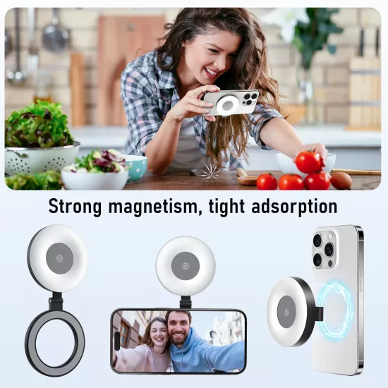 TELESIN Magnetic Rechargeable Fill Light for Phones TELESIN Magnetic Rechargeable Fill Light for Phones
