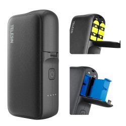 TELESIN Power Bank Storage Charging Case for GoPro Battery for GoPro Hero 12/11/10/9/8/7/6/5