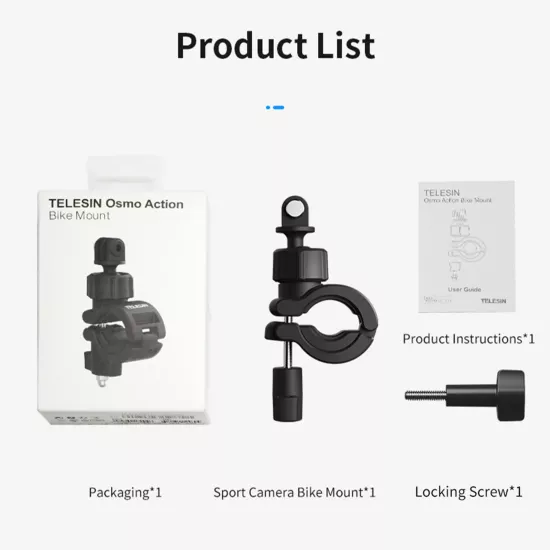 TELESIN Sport Camera Bike Handlebar Mount for GoPro TELESIN Sport Camera Bike Handlebar Mount for GoPro