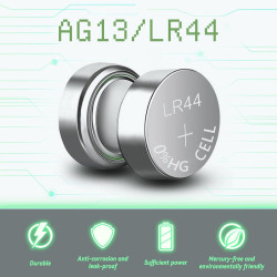 Nicome AG13 LR44  Alkaline Button Cell Battery (2PC)