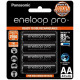 Panasonic Eneloop Pro AA 2450mAh Rechargeable Batteries 4 Pack