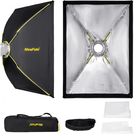 NiceFoto Quick Set Up Softbox With Grid ES-710(70x100cm) NiceFoto Quick Set Up Softbox With Grid ES-710(70x100cm)