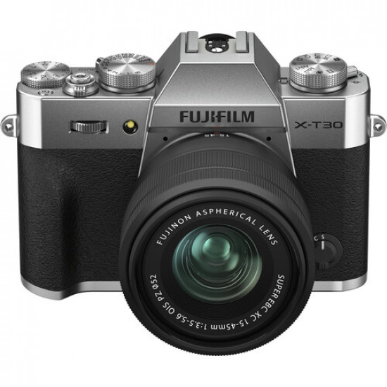 FUJIFILM X-T30 II Mirrorless Camera with XC 15-45mm OIS PZ Lens (Silver) FUJIFILM X-T30 II Mirrorless Camera with XC 15-45mm OIS PZ Lens (Silver)