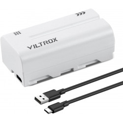 VILTROX NP-F550 Battery 2200mah with USB-C Charging Port