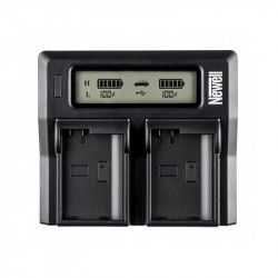 Newell DC-LCD Two-channel Charger for LP-E6 Batteries