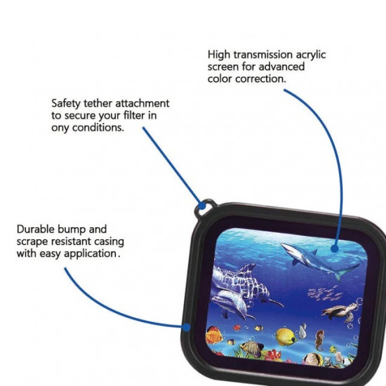 TELESIN Red Lens Filter for GoPro HERO 13/12/11/10/9