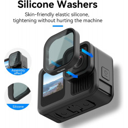 TELESIN ND8 ND16 ND32 CPL Lens Filters Set for GoPro Hero 13