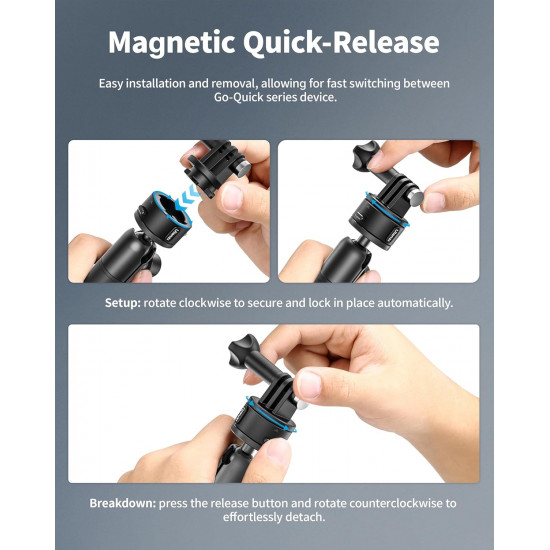 Ulanzi ZJ01 Magnetic Suction Cup Mount For Action Camera Smartphone Ulanzi ZJ01 Magnetic Suction Cup Mount For Action Camera Smartphone