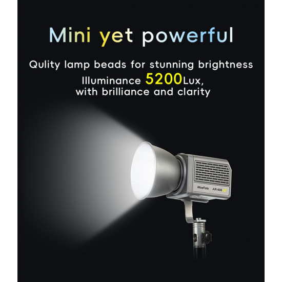 NiceFoto AR-600A Bi-Color Mini Portable LED Video Light Photography Fill Light NiceFoto AR-600A Bi-Color Mini Portable LED Video Light Photography Fill Light