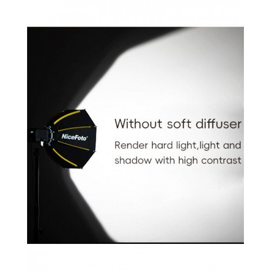 NiceFoto mini-Φ60g Quick Release Mini Bowens Mount Softbox 60cm