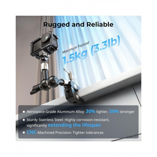 SmallRig Magic Arm with Crab-Style Clamp (7")