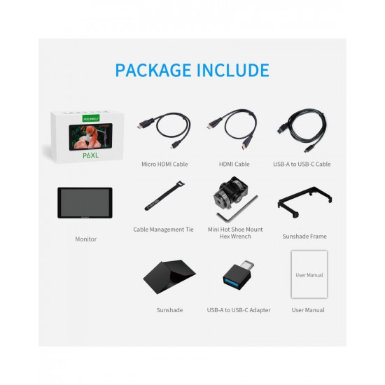 FeelWorld P6XL 6" 1200nit On-Camera Field Monitor with Built-In Battery FeelWorld P6XL 6" 1200nit On-Camera Field Monitor with Built-In Battery