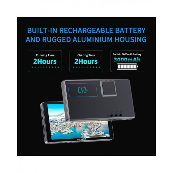 FeelWorld P6XL 6" 1200nit On-Camera Field Monitor with Built-In Battery FeelWorld P6XL 6" 1200nit On-Camera Field Monitor with Built-In Battery