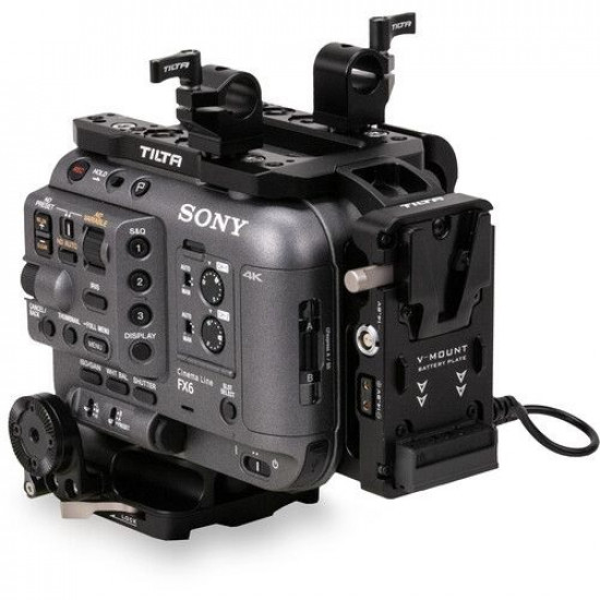 Tilta Camera Cage for Sony FX6 with V-Mount Battery Plate Advanced Kit (ES-T20-B-V) Tilta Camera Cage for Sony FX6 with V-Mount Battery Plate Advanced Kit (ES-T20-B-V)