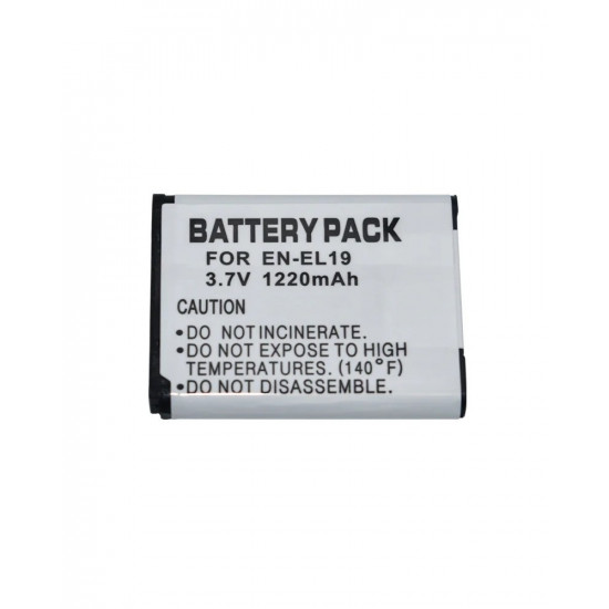 Camera Battery 1200 mAh for EN-EL19 for Nikon Coolpix S32 S33 S100 S2500 S2750 S3100 S3200 S3300 S3400 S3500
