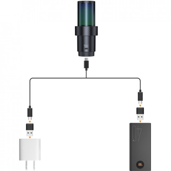 COMICA Audio EJoy Uni Pro D RGB Cardioid Condenser Wireless/USB-C Microphone with Desktop Stand COMICA Audio EJoy Uni Pro D RGB Cardioid Condenser Wireless/USB-C Microphone with Desktop Stand