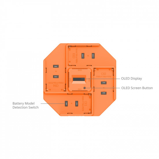 SmallRig NP-F550 F570 F750 F970 4-Channel Camera Battery Charger SmallRig NP-F550 F570 F750 F970 4-Channel Camera Battery Charger