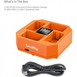 SmallRig 4-Channel Camera Battery Charger for Sony NP-FZ100