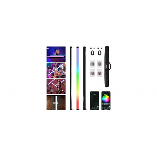 VILTROX K90 2 Kit 30W Handheld RGB LED Light Stick Black (38.31")
