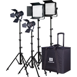 Nanguang CN-30F 4-Light Daylight LED Fresnel Kit Nanguang CN-30F 4-Light Daylight LED Fresnel Kit