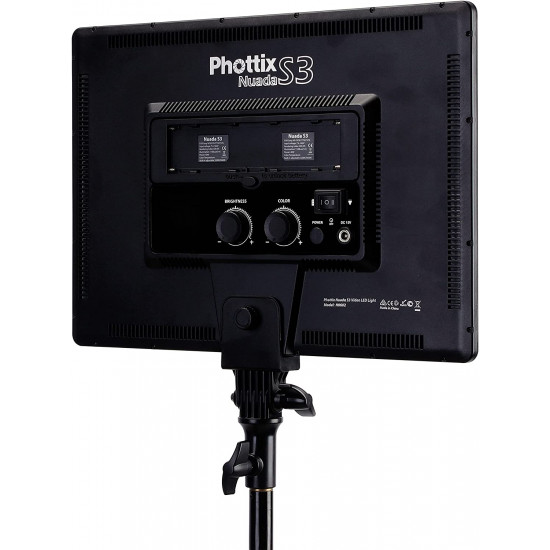 Phottix Nuada S3 VLED Video LED Light for Videography and Photography Vlog Light Phottix Nuada S3 VLED Video LED Light for Videography and Photography Vlog Light
