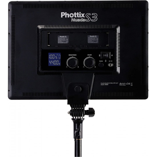 Phottix Nuada S3 VLED Video LED Light for Videography and Photography Vlog Light Phottix Nuada S3 VLED Video LED Light for Videography and Photography Vlog Light