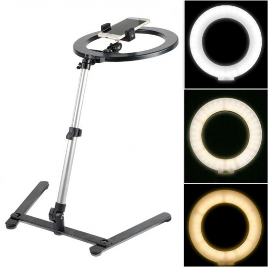 Cell phone Stander With LED Ring, Stand Studio Fill Light for Videos