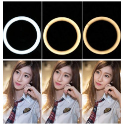 Puluz 16 cm Metal Mini Tripod for Selfie LED Flash Light Multi-position Bracket Base for Iphone Xiaomi Huawei Phones Video Bloggers Shooting