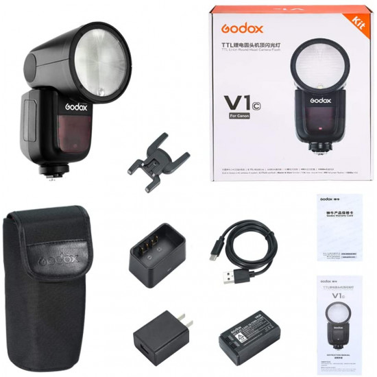 Godox V1-C Round Head Speedlight Flash for Canon