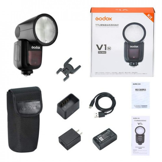 Godox V1-N Round Head Camera Flash Speedlight for Nikon Godox V1-N Round Head Camera Flash Speedlight for Nikon