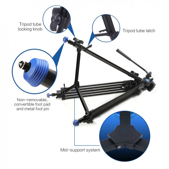 BENRO KH25N KH-25N Video Camera Tripod Professional Hydraulic Head Magnesium Alloy Tripod+Video Tripods Bag BENRO KH25N KH-25N Video Camera Tripod Professional Hydraulic Head Magnesium Alloy Tripod+Video Tripods Bag