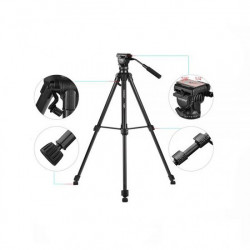 Yunteng 880 tripod head kit VCT-880 for Canon Nikon Sony micro film reflex camera tripod camera