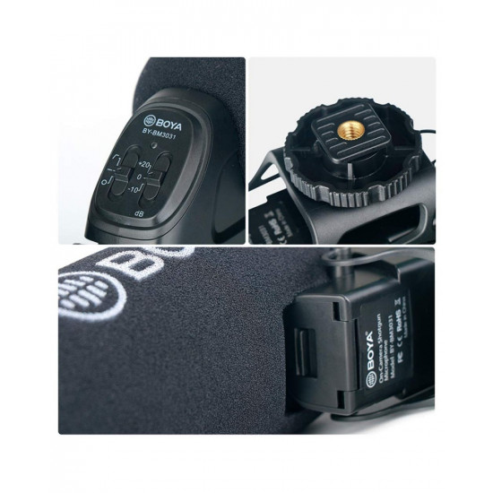 BOYA BY-BM3031 On-Camera Shotgun Microphone BOYA BY-BM3031 On-Camera Shotgun Microphone