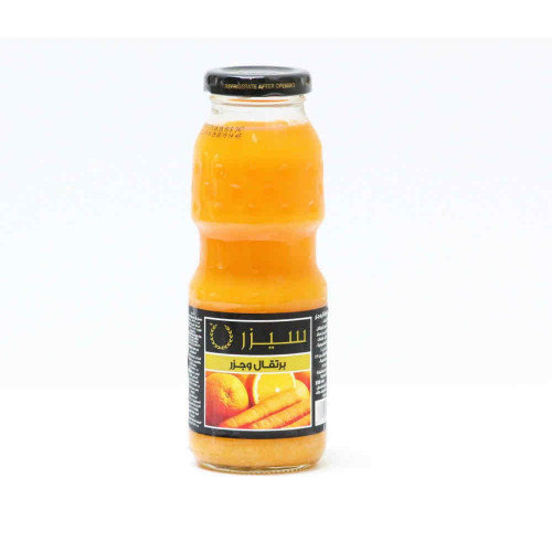 عصير سيزر برتقال بالجزر 250 مل