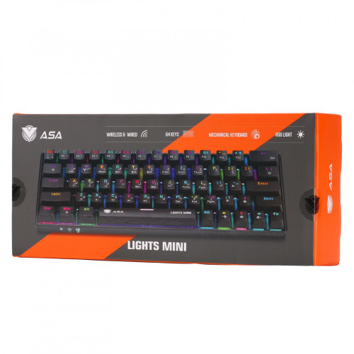 كيبورد ميني ميكانيكي ار جي بي من ASA