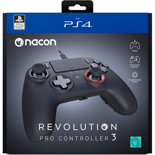 Nacon Revolution Pro Controller 3 Play Station 4 وحدة تحكم احترافي نيكون ريفيلونشن Nacon Revolution Pro Controller 3 Play Station 4 وحدة تحكم احترافي نيكون ريفيلونشن