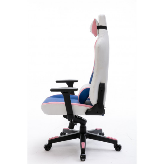 كرسي العاب جيمنج باللون الوردي والازرق PINK K4  كرسي العاب جيمنج باللون الوردي والازرق PINK K4