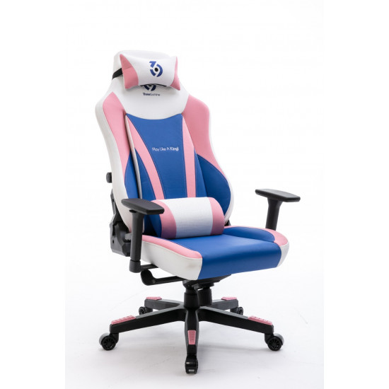 كرسي العاب جيمنج باللون الوردي والازرق PINK K4  كرسي العاب جيمنج باللون الوردي والازرق PINK K4