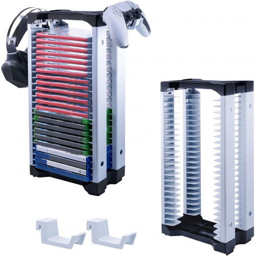 برج تخزين الالعاب  يخزن 12 قرص العاب او بلو راي - حامل العاب لاجهزة بلاي ستيشن 4 وبلاي ستيشن 5 واكس بوكس ون واكس بوكس سلسلة اكس/اس ونينتندو سويتش برج تخزين الالعاب  يخزن 12 قرص العاب او بلو راي - حامل العاب لاجهزة بلاي ستيشن 4 وبلاي ستيشن 5 واكس بوكس ون واكس بوكس سلسلة اكس/اس ونينتندو سويتش