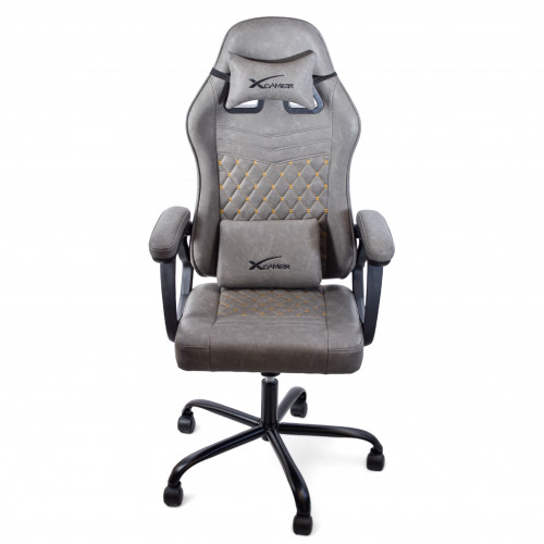 كرسي العاب جيمنق من X GAMER باللون الفضي