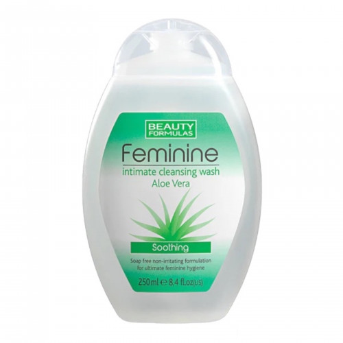 Beauty Formulas غسول منظف للمنطقة الحميمة مهدئ بالألوفيرا - 250 مل Beauty Formulas غسول منظف للمنطقة الحميمة مهدئ بالألوفيرا - 250 مل
