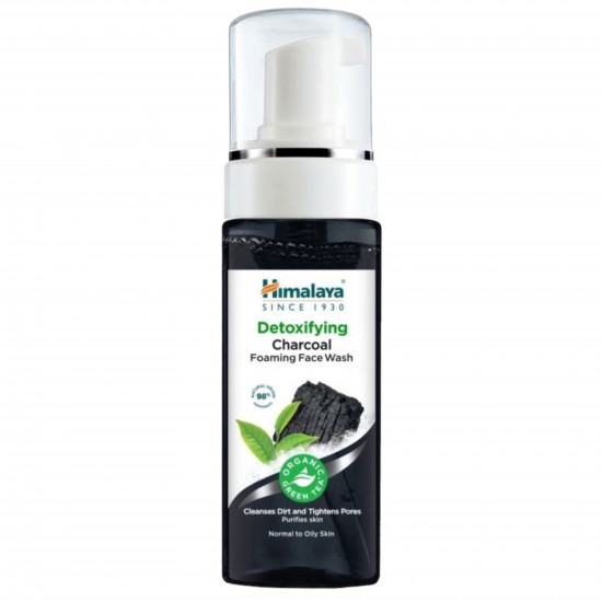 غسول الوجه الرغوي بالفحم لإزالة السموم من هيمالايا، 150 مل
