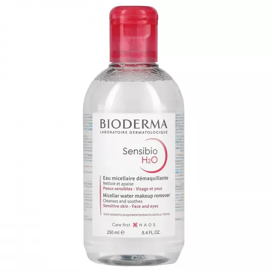 Bioderma, Sensibio H2O، محلول ميسيل لإزالة المكياج، 16.7 أونصة سائلة (500 مل) Bioderma, Sensibio H2O، محلول ميسيل لإزالة المكياج، 16.7 أونصة سائلة (500 مل)