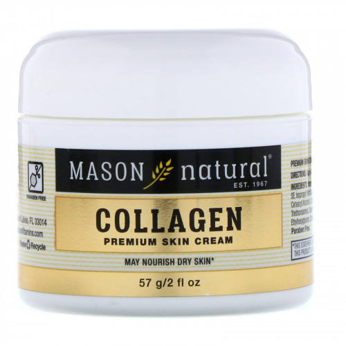 Mason Natural, كريم البشرة الفائق بالكولاجين، برائحة الكمثرى، 2 أونصة (57 جم) Mason Natural, كريم البشرة الفائق بالكولاجين، برائحة الكمثرى، 2 أونصة (57 جم)