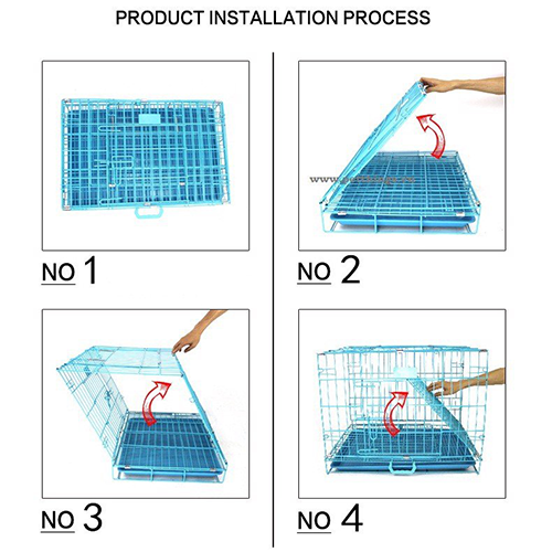 قفص حديد تخزين و تركيب عملي للحيوانات الاليفة 3 مقاسات لون ازرق قفص حديد تخزين و تركيب عملي للحيوانات الاليفة 3 مقاسات لون ازرق