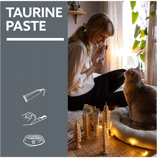فيتامين جيم كات بالتورين للحفاظ على صحة العيون والقلب للقطط GimCat Taurine Paste Extra فيتامين جيم كات بالتورين للحفاظ على صحة العيون والقلب للقطط GimCat Taurine Paste Extra