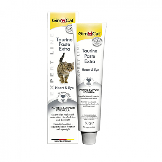 فيتامين جيم كات بالتورين للحفاظ على صحة العيون والقلب للقطط GimCat Taurine Paste Extra فيتامين جيم كات بالتورين للحفاظ على صحة العيون والقلب للقطط GimCat Taurine Paste Extra
