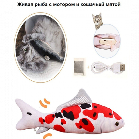 لعبة السمكة المتحركة للقطط DazSpirit Fish لعبة السمكة المتحركة للقطط DazSpirit Fish