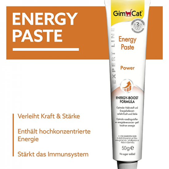 جيم كات معجون للقطط الطاقة والنشاط GimCat EXPERT LINE Energy Paste جيم كات معجون للقطط الطاقة والنشاط GimCat EXPERT LINE Energy Paste