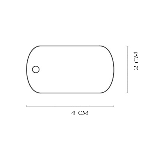 قلادة المنيوم عسكرية My Family قابلة للحفر على شكل مستطيل قلادة المنيوم عسكرية My Family قابلة للحفر على شكل مستطيل